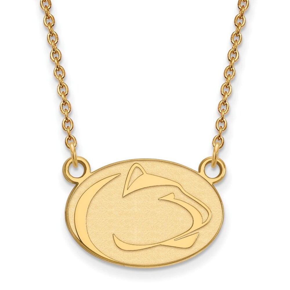 14k Gold Plated Silver Penn State Small Pendant Necklace